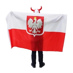Flaga Polski dla Kibica 120x180 cm